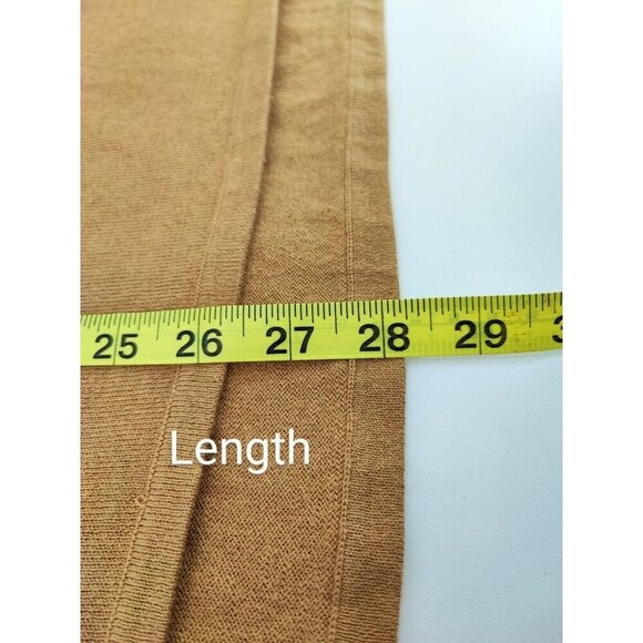 Michael Kors Women's Long Sleeve Dark Camel High-Low Hem Top Size 2X - Picture 8 of 10